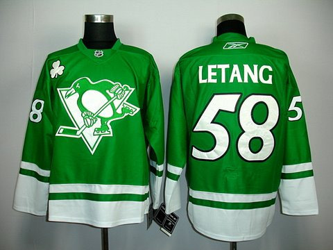 Pittsburgh Penguins 58 LETANG green jerseys Pittsburgh Penguins 58 LETANG green jerseys