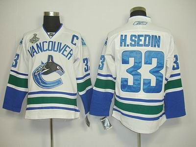 Vancouver Canucks 33 H.SEDIN WHITE 2011 Stanley Cup Vancouver Canucks 33 H.SEDIN WHITE 2011 Stanley Cup