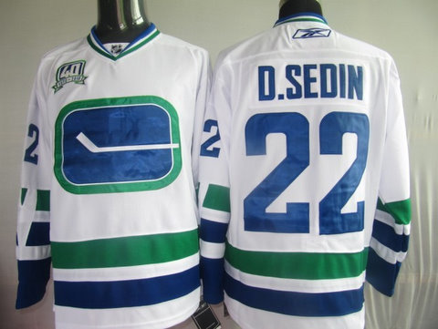 Vancouver Canucks 33 H.SEDIN White Jerseys 3rd 40TH Vancouver Canucks 33 H.SEDIN White Jerseys 3rd 40TH