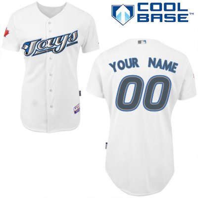Customized Toronto Blue Jays Jersey White Home Cool Base Baseball Jersey Customized Toronto Blue Jays Jersey White Home Cool Base Baseball Jersey