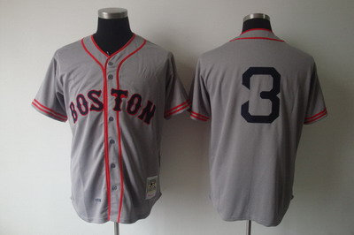Boston Red Sox Jersey #3 Jimmie Foxx Road Jersey 1936 Throwback Gray Boston Red Sox Jersey #3 Jimmie Foxx Road Jersey 1936 Throwback Gray