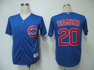 Chicago Cubs 20 Diamond Blue Jerseys Chicago Cubs 20 Diamond Blue Jerseys