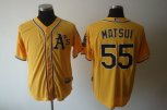 Los Angeles Angels #55 Hideki Matsui yellow color MLB baseball Los Angeles Angels #55 Hideki Matsui yellow color MLB baseball