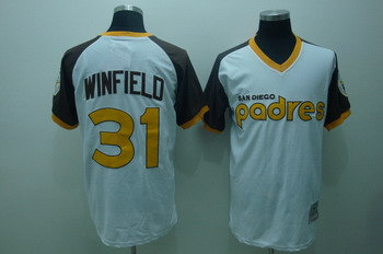San Diego Padres 31 Dave Winfield White Jerseys Throwback San Diego Padres 31 Dave Winfield White Jerseys Throwback