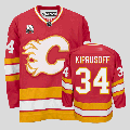 Calgary Flames #34 Miikka Kiprusoff Red Jersey with 30TH Patch Calgary Flames #34 Miikka Kiprusoff Red Jersey with 30TH Patch