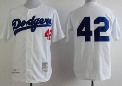 Los Angeles Dodgers 42 Jackie Robinson White M&N MLB Jerseys Los Angeles Dodgers 42 Jackie Robinson White M&N MLB Jerseys