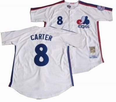 Montreal Expos Media Guide #8 Gary Carter 1982 Mitchell & Ness WHITE jerseys Montreal Expos Media Guide #8 Gary Carter 1982 Mitchell & Ness WHITE jerseys