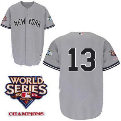 New York Yankees 13 Alex Rodriguez Grey jerseys New York Yankees 13 Alex Rodriguez Grey jerseys