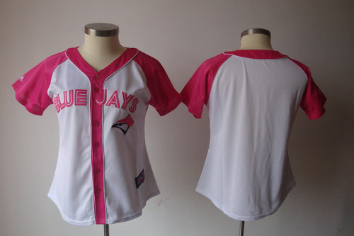 2012 Women's Pink Splash Fashion Jersey by Majestic Athletic Toronto Blue Jays blank white jerseys 2012 Women's Pink Splash Fashion Jersey by Majestic Athletic Toronto Blue Jays blank white jerseys