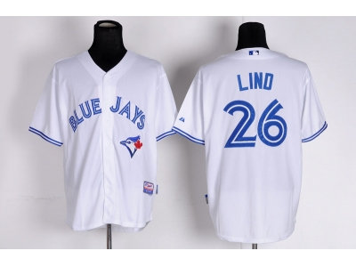 mlb jerseys toronto blue jays #26 adam lind white(2012 new) mlb jerseys toronto blue jays #26 adam lind white(2012 new)