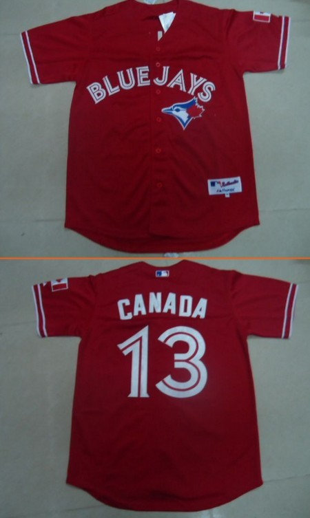 MLB jerseys Toronto Blue Jays 13 canada jerseys red MLB jerseys Toronto Blue Jays 13 canada jerseys red