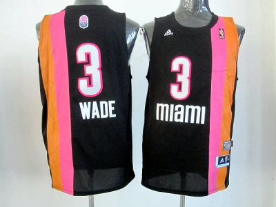 nba miami heat #3 wade blackorange(2012 new)(miami) nba miami heat #3 wade blackorange(2012 new)(miami)
