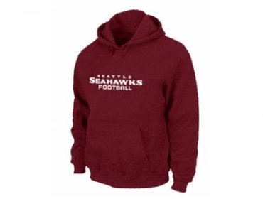 Seattle Seahawks Authentic font Pullover Hoodie Red Seattle Seahawks Authentic font Pullover Hoodie Red