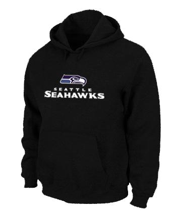 Seattle Seahawks Authentic Logo Pullover Hoodie Black Seattle Seahawks Authentic Logo Pullover Hoodie Black