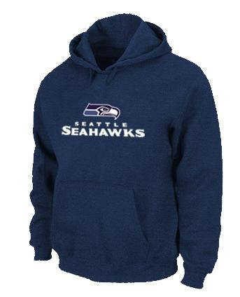Seattle Seahawks Authentic Logo Pullover Hoodie D.Blue Seattle Seahawks Authentic Logo Pullover Hoodie D.Blue