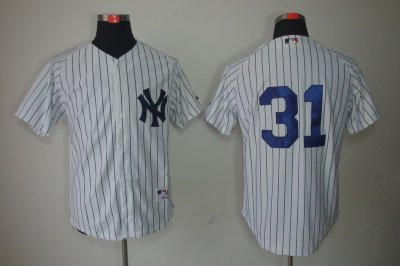 MLB New York Yankees #31 Ichiro Suzuki White Jerseys (Black Stripe) MLB New York Yankees #31 Ichiro Suzuki White Jerseys (Black Stripe)
