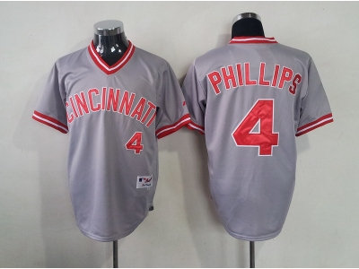 mlb jerseys cincinnati reds #4 phillips grey(2013 new) mlb jerseys cincinnati reds #4 phillips grey(2013 new)