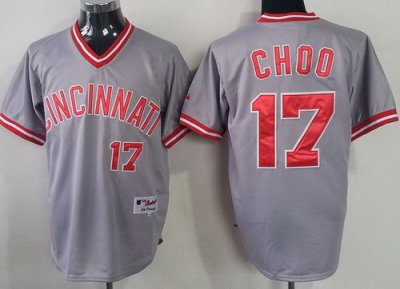 mlb jerseys Cincinnati Reds 17 Shin-Soo Choo Grey Throwback M&N MLB Jerseys mlb jerseys Cincinnati Reds 17 Shin-Soo Choo Grey Throwback M&N MLB Jerseys