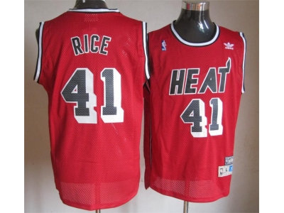 nba miami heat #41 rice red(m&n) nba miami heat #41 rice red(m&n)