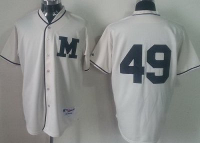 Milwaukee Brewers 49 Yovani Gallardo Cream MLB Jerseys 2013 New Style