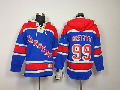 nhl new york rangers #99 gretzky blue(pullover hooded sweatshirt) nhl new york rangers #99 gretzky blue(pullover hooded sweatshirt)