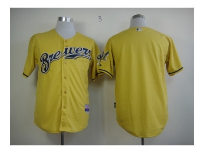 mlb jerseys milwaukee brewers blank yellow(2013 new) mlb jerseys milwaukee brewers blank yellow(2013 new)
