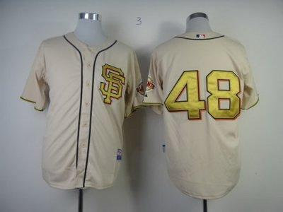 San Francisco Giants 48# Sandoval 2013 Commemorative Gold Jersey w2012 World Series Champions Patch