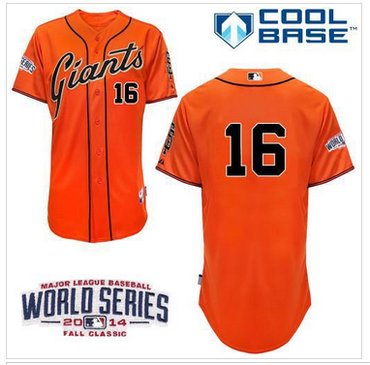 Giants #16 Angel Pagan Orange Cool Base W 2014 World Series Patch Stitched Baseball Jersey Giants #16 Angel Pagan Orange Cool Base W 2014 World Series Patch Stitched Baseball Jersey