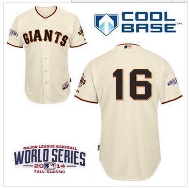 Giants #16 Angel Pagan Cream Cool Base W 2014 World Series Patch Stitched Baseball Jersey Giants #16 Angel Pagan Cream Cool Base W 2014 World Series Patch Stitched Baseball Jersey