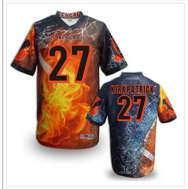 Cincinnati Bengals 27# Dre Kirkpatrick Stitched NFL Elite Fanatical Version Jersey (12) Cincinnati Bengals 27# Dre Kirkpatrick Stitched NFL Elite Fanatical Version Jersey (12)