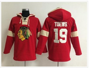 Chicago Blackhawks #19 Jonathan Toews Red Pullover NHL Hoodie