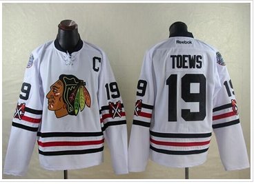 Chicago Blackhawks #19 Jonathan Toews White 2015 Winter Classic Stitched NHL Jersey