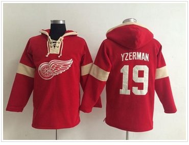 Detroit Red Wings #19 Steve Yzerman Red Pullover NHL Hoodie Detroit Red Wings #19 Steve Yzerman Red Pullover NHL Hoodie