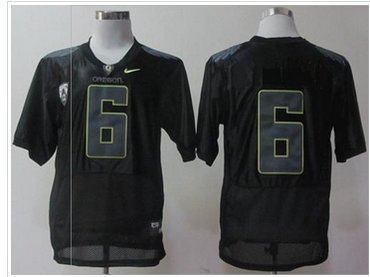 Oregon Ducks #6 Charles Nelson Black Combat Stitched NCAA Jersey