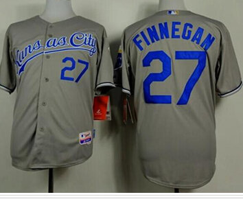 Kansas City Royals #27 Brandon Finnegan Grey Cool Base Stitched Baseball Jersey Kansas City Royals #27 Brandon Finnegan Grey Cool Base Stitched Baseball Jersey