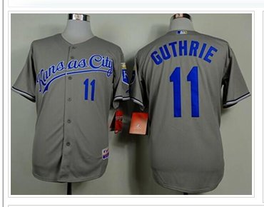 Kansas City Royals #11 Jeremy Guthrie Grey Cool Base Stitched Baseball Jersey Kansas City Royals #11 Jeremy Guthrie Grey Cool Base Stitched Baseball Jersey