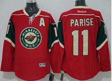 Minnesota Wild #11 Zach Parise Red Stitched NHL Jersey Minnesota Wild #11 Zach Parise Red Stitched NHL Jersey