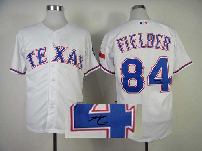 mlb jerseys texas rangers #84 fielder white Signed Jerseys mlb jerseys texas rangers #84 fielder white Signed Jerseys