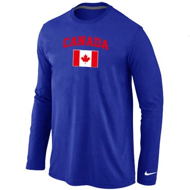 New 2014 Olympics Canada Flag Collection Locker Room Sleeve T-Shirt Blue New 2014 Olympics Canada Flag Collection Locker Room Sleeve T-Shirt Blue