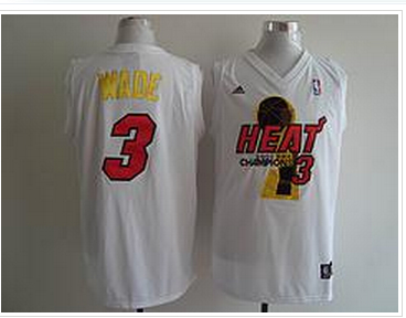 nba miami heat #3 wade white with red (2014 champions) nba miami heat #3 wade white with red (2014 champions)