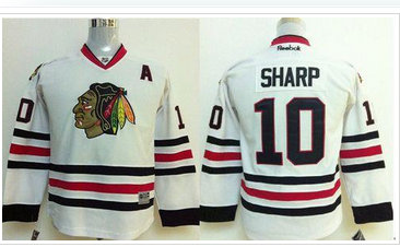 Youth NHL Chicago Blackhawks #10 Patrick Sharp White Jersey Youth NHL Chicago Blackhawks #10 Patrick Sharp White Jersey