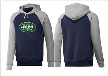 New York Jets Logo Pullover Hoodie Dark Blue & Grey New York Jets Logo Pullover Hoodie Dark Blue & Grey