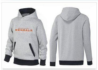 Cincinnati Bengals English Version Pullover Hoodie Grey & Black Cincinnati Bengals English Version Pullover Hoodie Grey & Black