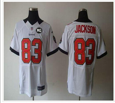 NEW Buccaneers #83 Vincent Jackson White With MG Patch Stitched NFL Elite Jersey NEW Buccaneers #83 Vincent Jackson White With MG Patch Stitched NFL Elite Jersey