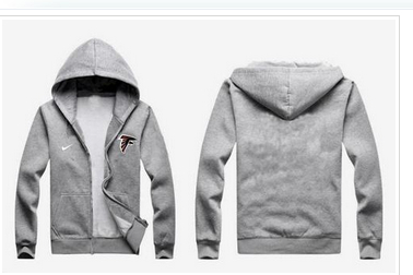 New Atlanta Falcons Authentic Logo Hoodie Grey New Atlanta Falcons Authentic Logo Hoodie Grey
