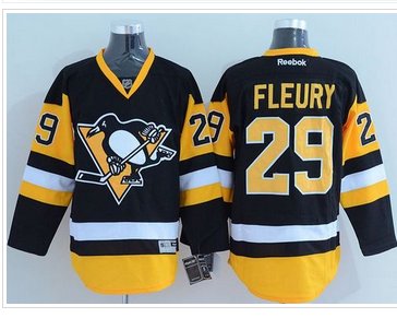 Pittsburgh Penguins #29 Andre Fleury Black Alternate Stitched NHL Jersey Pittsburgh Penguins #29 Andre Fleury Black Alternate Stitched NHL Jersey