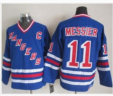 New York Rangers #11 Mark Messier Blue CCM Heroes of Hockey Alumni Stitched NHL Jersey New York Rangers #11 Mark Messier Blue CCM Heroes of Hockey Alumni Stitched NHL Jersey