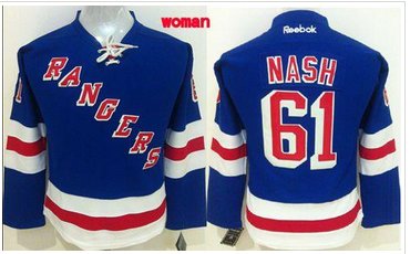 New York Rangers #61 Rick Nash Blue Home Women's Stitched NHL Jersey New York Rangers #61 Rick Nash Blue Home Women's Stitched NHL Jersey