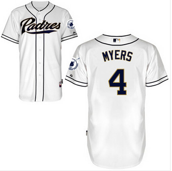 Authentic San Diego Padres Jersey 4 Wil Myers marinha cinza camuflagem branca Baseball  white Jersey bordados logos costurado