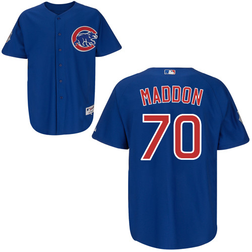 Chicago Cubs 70# Maddon Blue Authentic Personalized Alternate Jersey